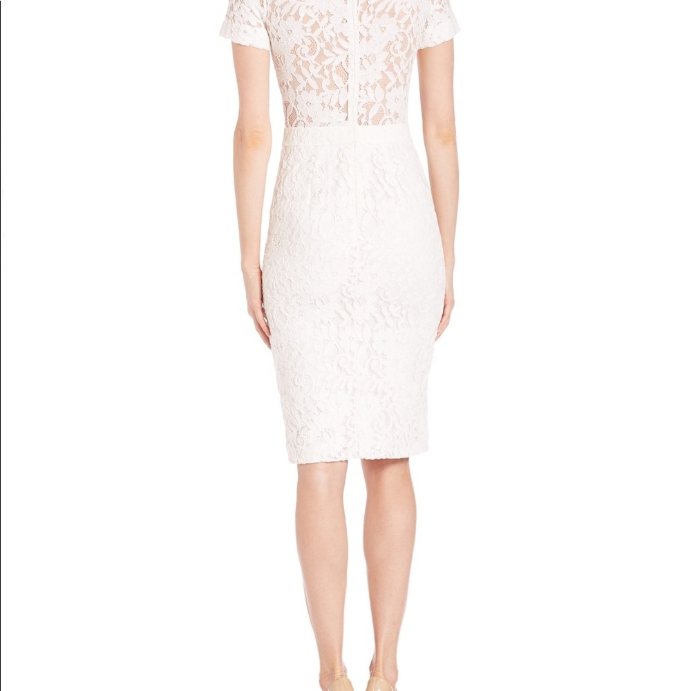 Alexis Asia White Lace Sheath Dress Size M - Picture 4 of 8